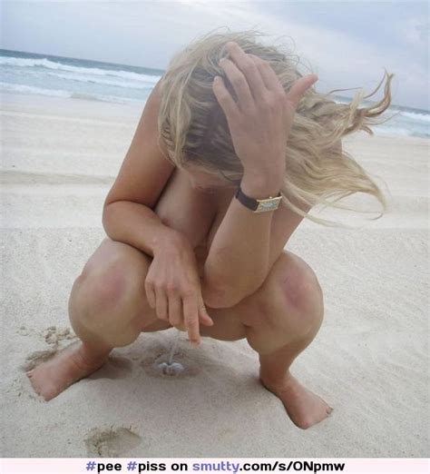Piss Pee Sexy Babe Pissing Outdoors On The Beach An Image By Hoofhearted