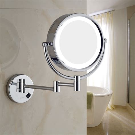 gurun 8 5 inch led lighted wall mount hardwired makeup mirror with 10x ebay