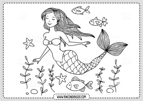 Dibujos De Sirenas Para Colorear Rincon Dibujos