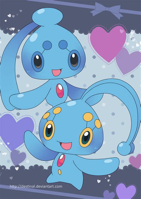 Manaphy And Phione Poster By Crystal Ribbon On Deviantart