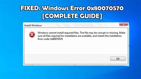 How to Fix Error Code 0x80070570 in Windows 10 - Techolac