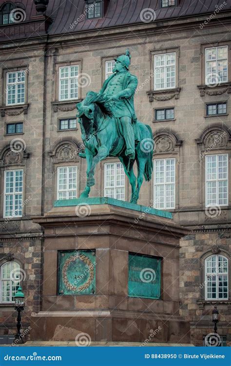 Equestrian Statue Of Frederick Vii In Copenhagen Denmark Editorial