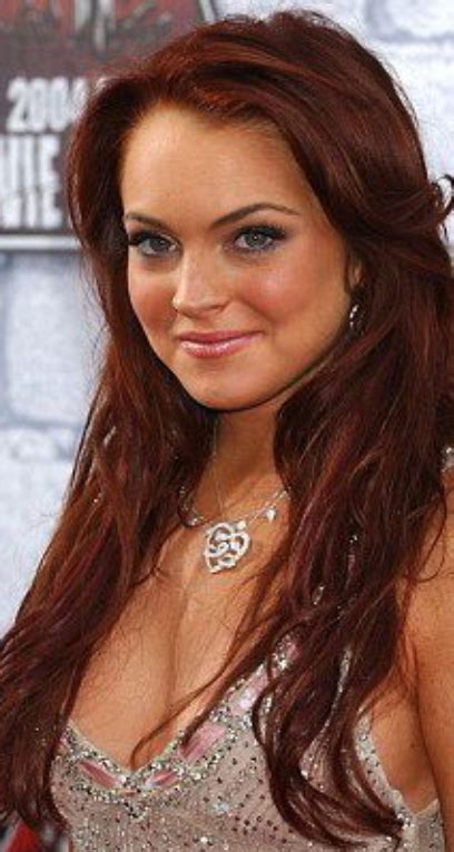 Lindsay's hair ignore the platinum blonde color for a second, and this up 'do is rather sophisticated. lindsay lohan auburn/red/brown | Hair today, Lindsay lohan ...