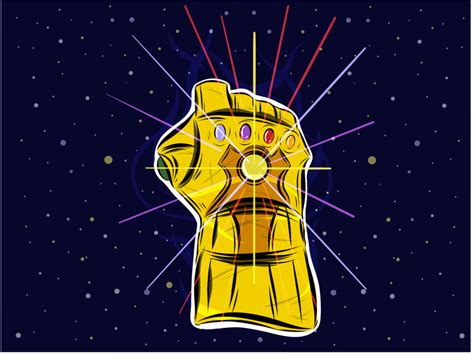 Thanos svg dxf png eps pdf avengers svg cut files | etsy. Infinity Gauntlet Vector at Vectorified.com | Collection ...