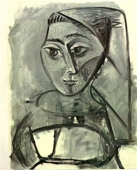 Untitled 1955 By Pablo Picasso Later Years Expressionism Portrait