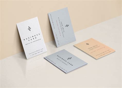 Download Free Vertical Edge Painted Business Card Mockup PSD - Good ...