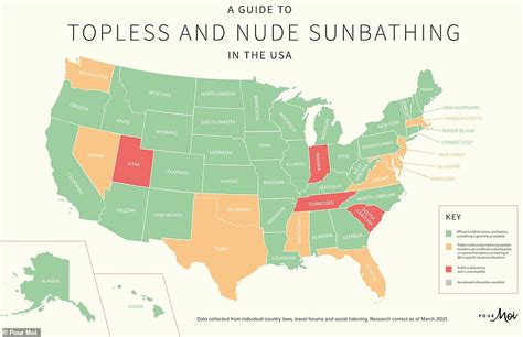 Map Reveals Which Countries Allow Topless And Nude Sunbathing And There S A State By State