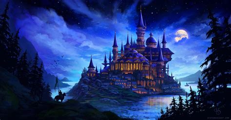 Night Castle Wallpapers Top Free Night Castle Backgrounds