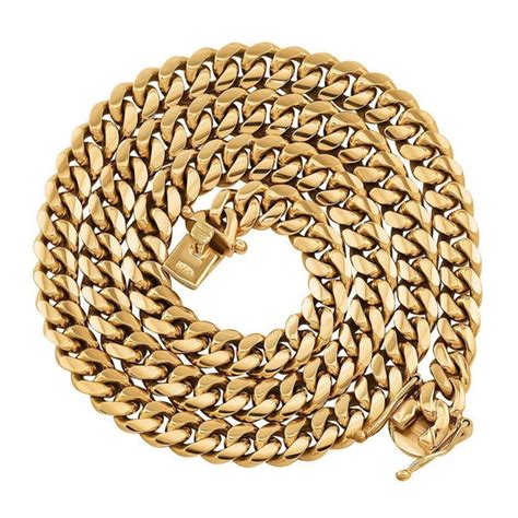 18k Solid Gold Cuban Link Chains Avianne Jewelers