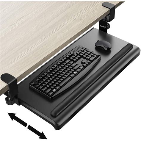 Inbox Zero Keyboard Tray Under Desk 276 X 122 Rolling Computer