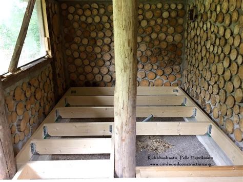 Cordwood Sauna In Sweden Part 2 Cordwood Construction