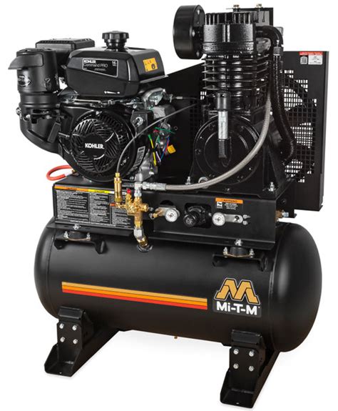 Mi T M Abs 14k 30h Gasoline Air Compressors 30 Gallon Two Stage Gasoline