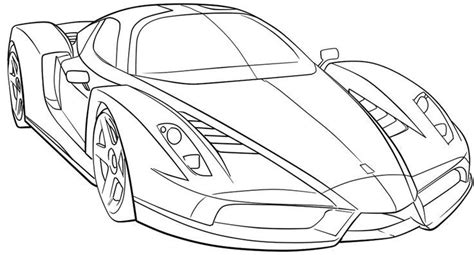 Ferrari Sport Car High Speed Coloring Page Ferrari car Race Car