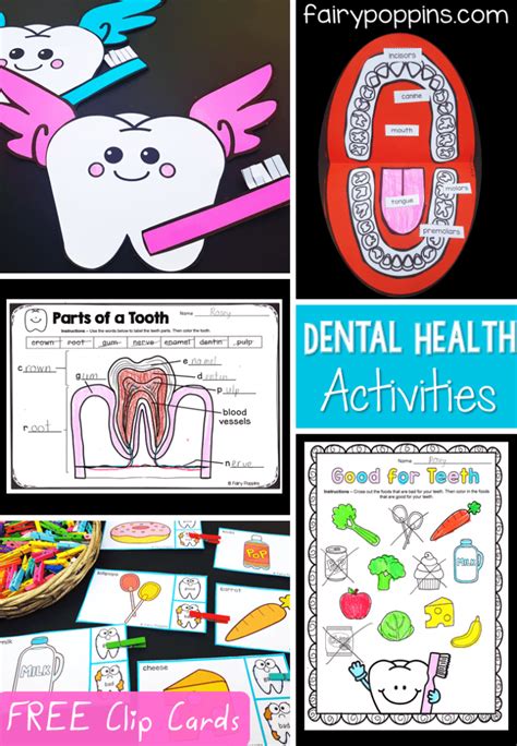 Dental Activities For Kids Fairy Poppins