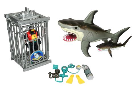 Shark Whale Playset And Great White Animal Tiger Toy Set Ebay