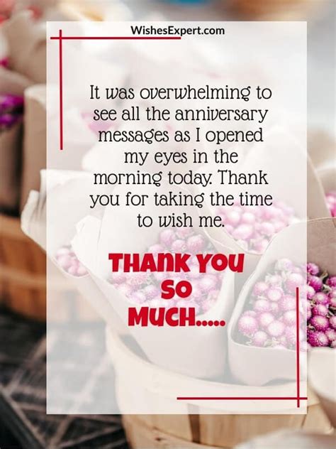 25 Best Thank You Messages For Anniversary Wishes