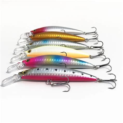 Lot Pieces Free Shipping Big Sinking Minnow Fishing Tackle Artificial
