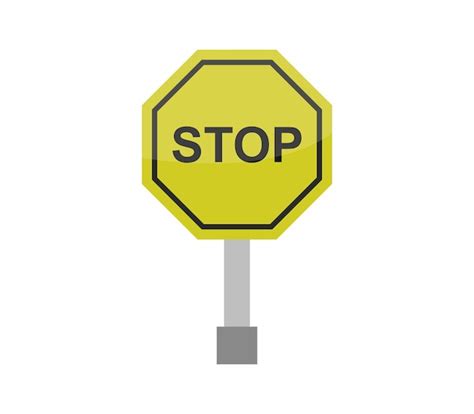 Premium Vector Stop Sign
