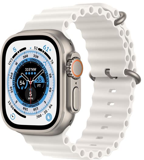 Apple Watch Ultra 49mm Gpscel Titanium White Ocean Band Elgiganten