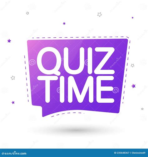 Quiz Time Banner Design Template Stock Illustration Illustration Of