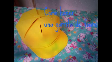 El orden en el que retirarás las piezas dependerá de cómo esté hecha la gorra. Como hacer una gorrita de foami (2) - ViYoutube