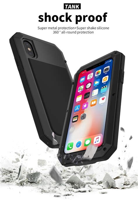 Heavy Duty Protection Doom Armor Metal Aluminum Phone Case For Iphone