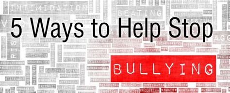 You don't want to give bullies the opportunity to post. 5 Ways to Help Stop Bullying - School Training Solutions