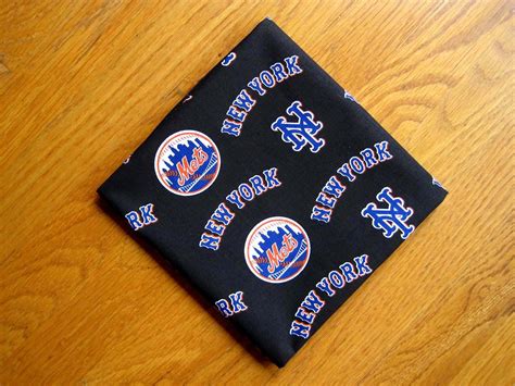 Sports Bandanas Handmade From New York Mets 100 Cotton
