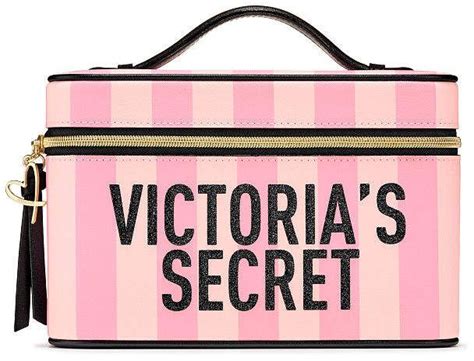 Victorias Secret Victorias Secret Signature Stripe Runway Vanity Case
