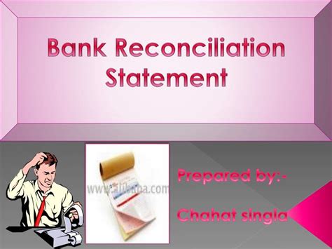 bank reconciliation statement powerpoint