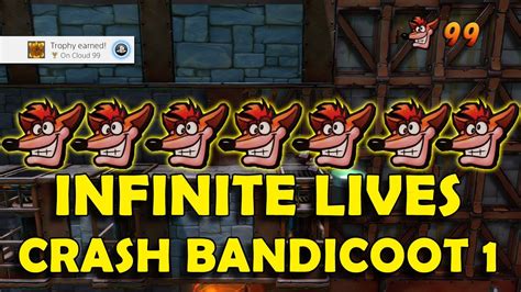 Crash Bandicoot 1 Unlimited Lives Exploit 99 Lives In 3 Minutes