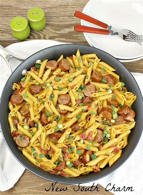 Spicy Sausage And Penne Pasta New South Charm
