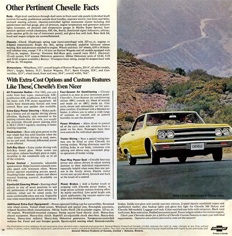 1965 Chevrolet Chevelle Brochure