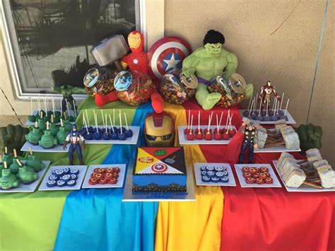 Avengers Candy Table Marvel Birthday Party