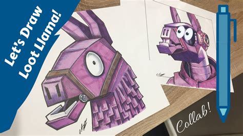 Swappable grip for phones & tablets. Let's Draw FORTNITE Loot Llama - Collab with Emily Alice ...