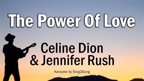 Celine Dion The Power Of Love Karaoke Version Youtube