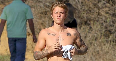 Justin Bieber Goes Shirtless For Afternoon Jog Justin Bieber