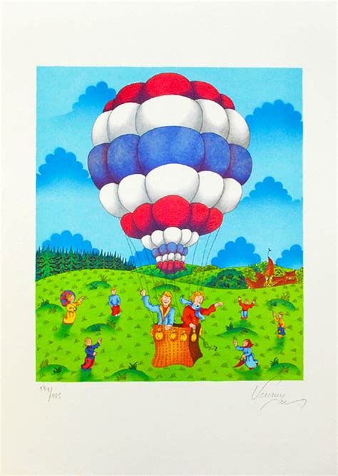 Want to buy Bernard Vercruyce - Color screen print THE AIR BALLOON? Bid