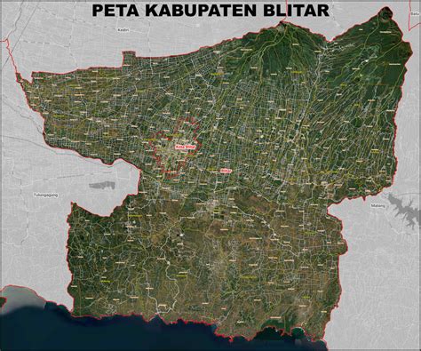 Peta Kabupaten Blitar Kecamatan Dan Kelurahan