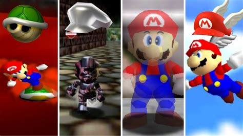 Super Mario 64 All Power Ups Youtube