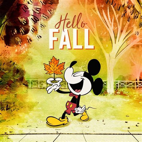 Its The First Day Of Fall Can You Beleaf It 🍁 Disney Wallpaper