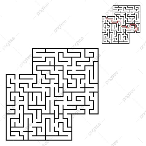 Square Maze Vector Hd Images Abstract Square Maze Vector Background