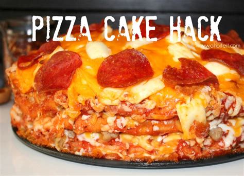 Quick And Easy Way To Make A Pepperoni Pizza Cake