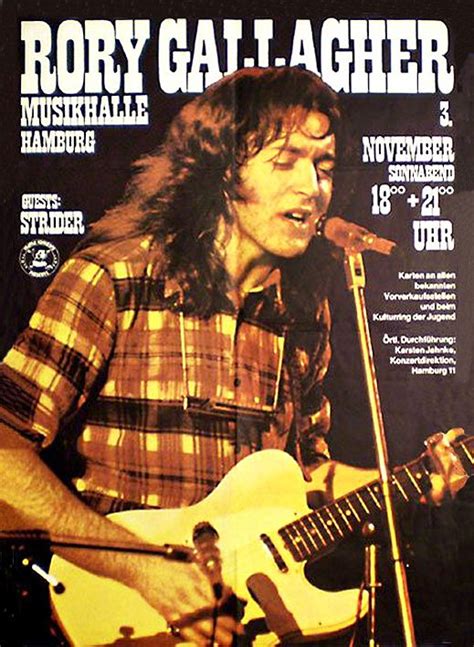 Rory Gallagher 1973 Hamburg Rory Gallagher Vintage Concert Posters