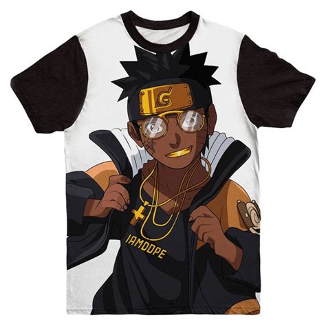 Dope Naruto Tee Anime Tshirt Naruto Hip Hop Thug Life