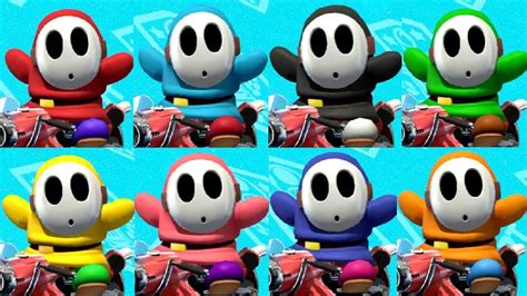 Mario Kart 7 Shy Guy Colors All Currently Missing Characters