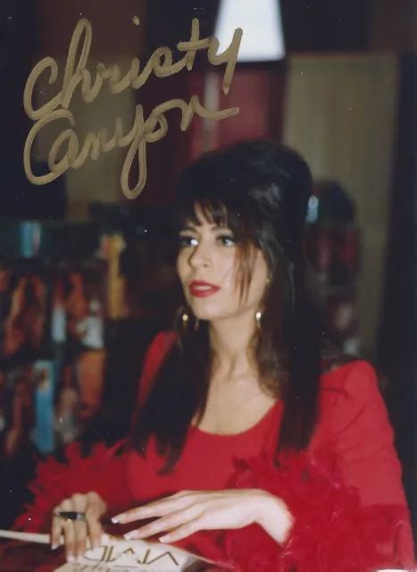 RARE CHRISTY CANYON ADULT FILM PORNSTAR Signed Autographed PERSONAL