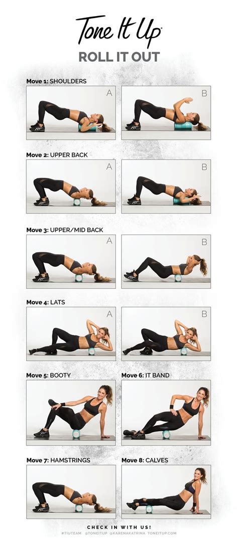 Take Care Of Those Muscles With This Foam Rollin Routine Cheat Sheet Roller Workout