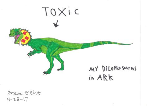 Toxic My Dilophosaurus In Ark By Djdinojosh On Deviantart