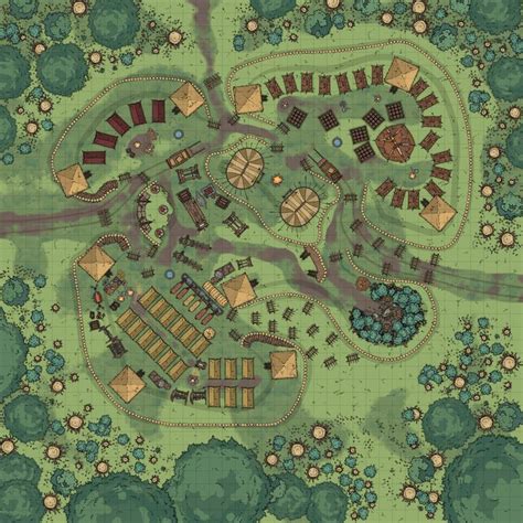 Encampment Fantasy City Map Dnd World Map Fantasy Map